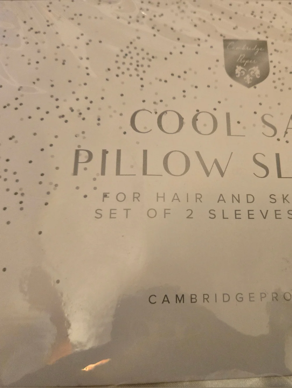 Pillow Sleeves Set- Cool Satin White